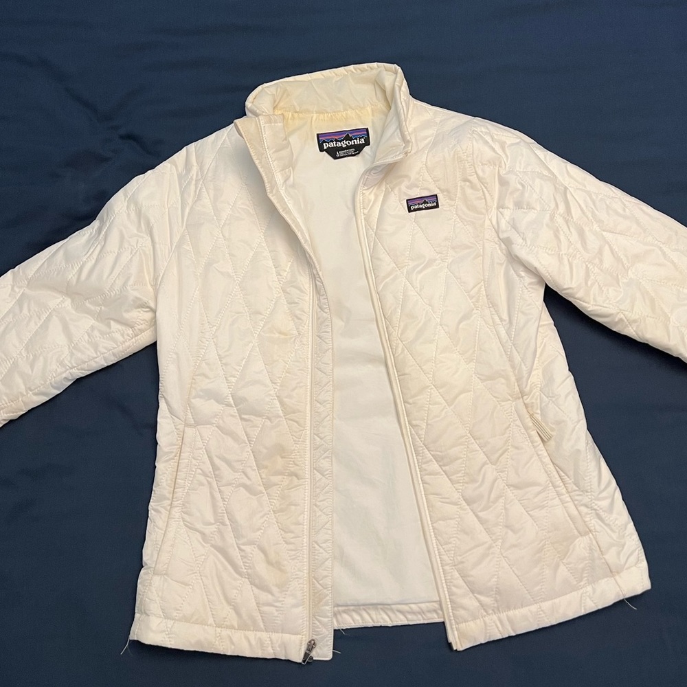 Vintage Patagonia Down Jacket, Girl’s Large, White